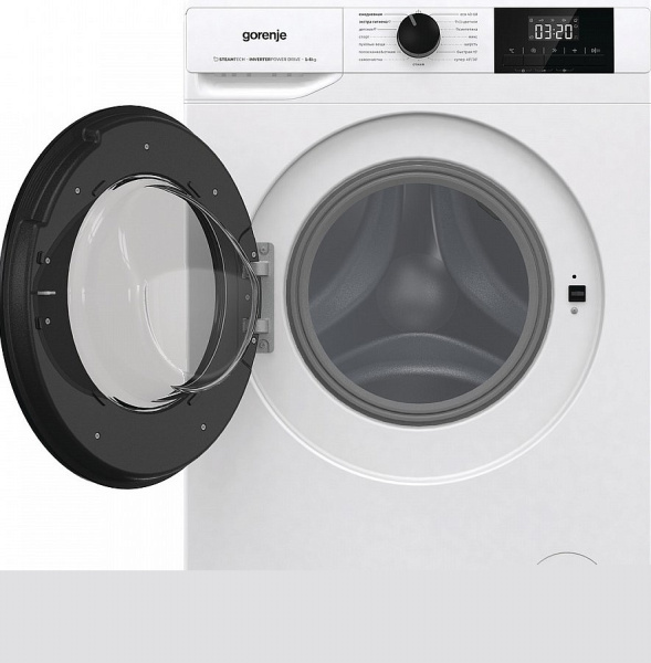 Стиральная машина с фронтальной загрузкой Gorenje W3NGPI61SAST/C, Max загрузка - 6кг, Max отжим - 1 000об/мин., цвет Белый