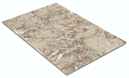 Коврик Shahintex придверный Digital Print Соты мрамор 60*90 бежевый 841998