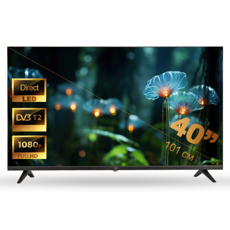 40" (102см) Телевизор VR 40YVF03B, SMART- Нет, FHD 1920x1080, Цвет Чёрный