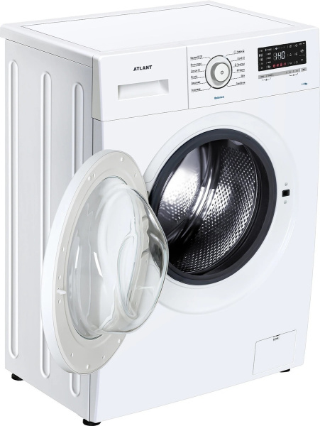 Стиральная машина с фронтальной загрузкой Атлант 60У1018-T-00, Max загрузка - 6кг, Max отжим - 1 000об/мин., цвет Белый