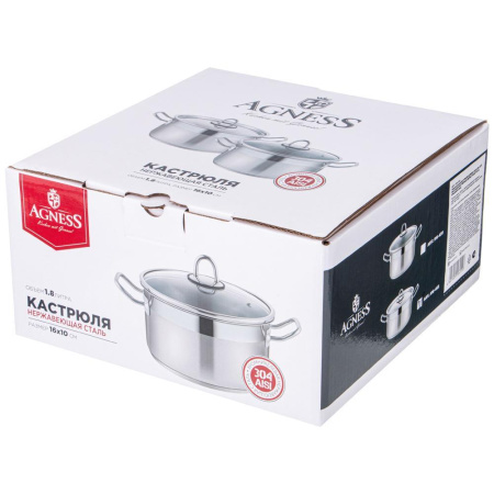 Кастрюля Agness 1,8 л 916-455