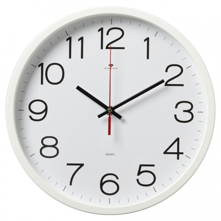 Часы настенные Рубин Классика d-30см белый 3027-121W