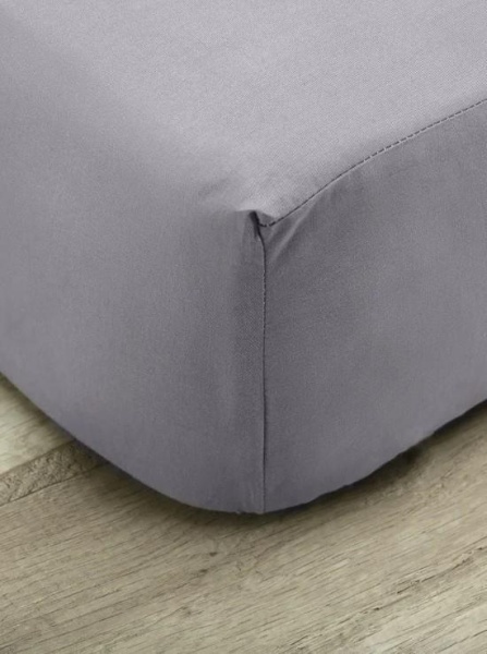 Простынь на резинке Mona Liza Steel 160*200*25 Серый 555026/2