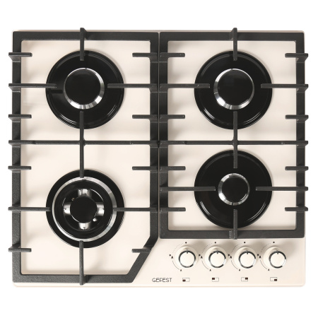 Встраиваемая варочная панель Газовая Gefest ПВГ 2232-01 Р81, 60 см, цвет Бежевый