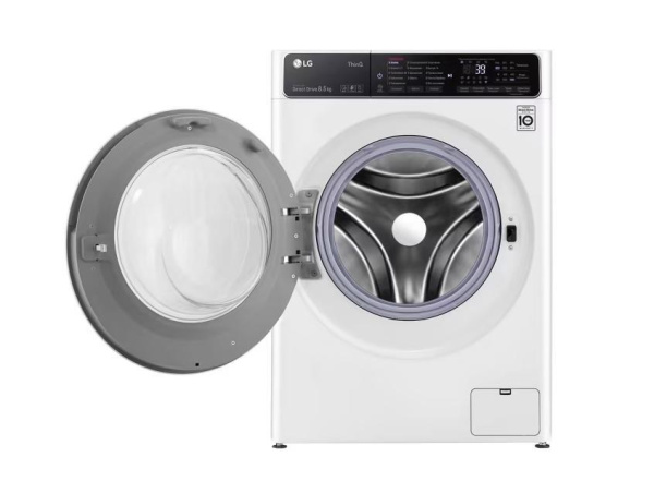 Стиральная машина с фронтальной загрузкой LG F2T9GW9W, Max загрузка - 8,5кг, Max отжим - 1 200об/мин., цвет Белый