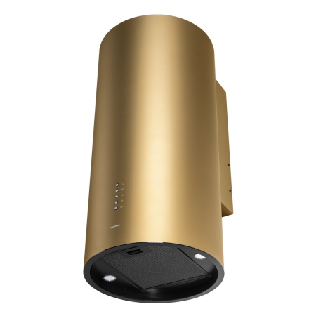 Вытяжка цилиндрическая, настенная, Maunfeld Lee Wall 39, цвет Золотой, ширина 38см.