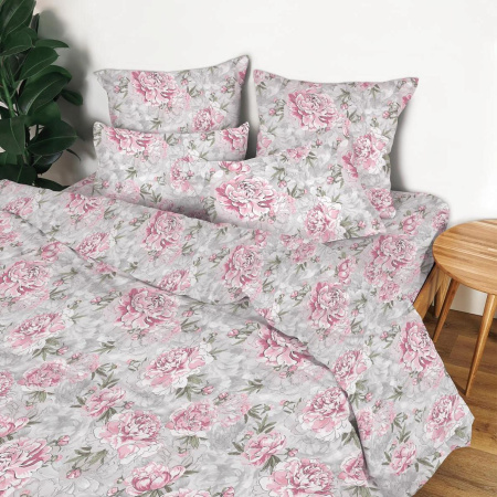 КПБ 2 сп Любимый дом Пионовый сад 70/70 Бязь 914367