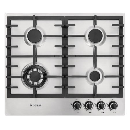 Встраиваемая варочная панель Газовая Gefest ПВГ 1214-01 К5, 60 см, цвет Нержавеющая сталь