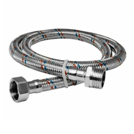 Шланг сантехнический для воды ЗИП-ФЛЕКС 20 см, 1/2", Г/Ш