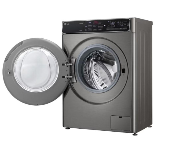 Стиральная машина с фронтальной загрузкой LG F2T5HG2S, Max загрузка - 7кг, Max отжим - 1 200об/мин., цвет Серый