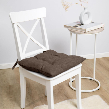 Подушка для стула Волшебная Ночь 40/40 с тафтингом Шоколад 922074