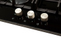 Встраиваемая варочная панель Газовая Oasis P-3GBT, 46 см, цвет Чёрный