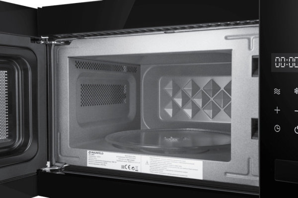 Встраиваемая микроволновая печь Maunfeld JBMO155SGB02, цвет Чёрный, 15 л.