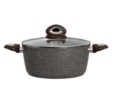 Кастрюля Rashel 2,4 л коричневый гранит R-27724