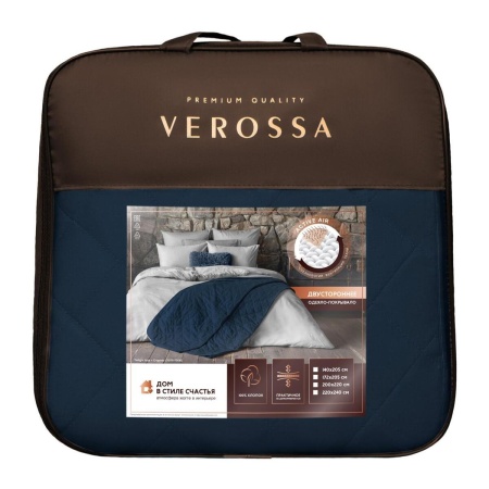 Покрывало Verossa 220х240 Синий/Графит 927575