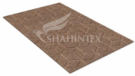 Коврик Shahintex придверный влаговпитывающий Практик Соты 50*80 мокко 02 832453