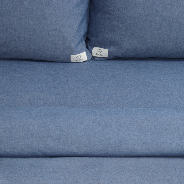 КПБ Евро Этель Denim 50/70 Жатый хлопок Синий 10245419