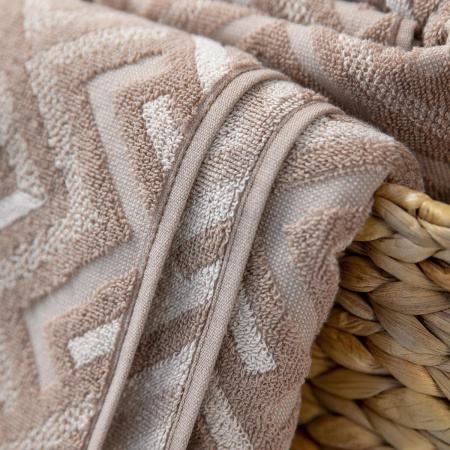 Полотенце Самойловский Текстиль 50/90 Сиена Махра Мокко/светло-бежевый 790239