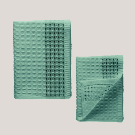 Полотенце Fine Line Amelia 50/100 Бирюзовый вафельное A79429