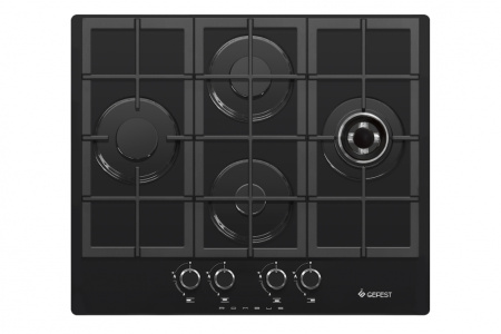 Встраиваемая варочная панель Газовая Gefest 2231-01 Р3, 67 см, цвет Чёрный