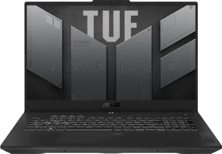 Ноутбук ASUS TUF A17 FA707NUG-HX156 Ryzen 7 7445HS/16Gb/512Gb SSD/RTX 4050 6Gb/17.3" IPS FHD 144Hz (DOS) Mecha Gray ЧЗ