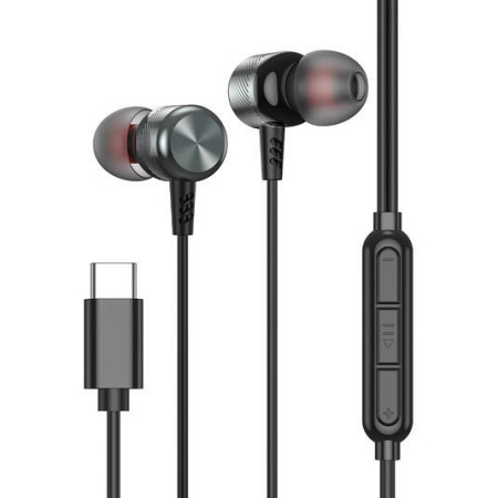 Наушники Deppa Stereo Alum Pro Type-C Grafite