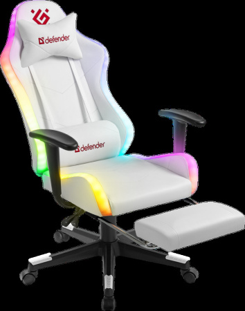 Игровое кресло Defender Watcher RGB Led White