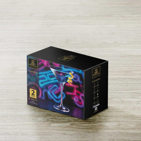 Набор бокалов для мартини Wilmax Cristalline 2 пр. 290 мл WL-888053/2C