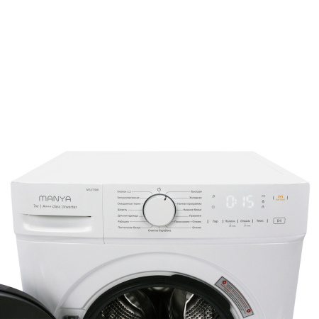 Стиральная машина с фронтальной загрузкой Manya M1273W, Max загрузка - 7кг, Max отжим - 1 200об/мин., цвет Белый