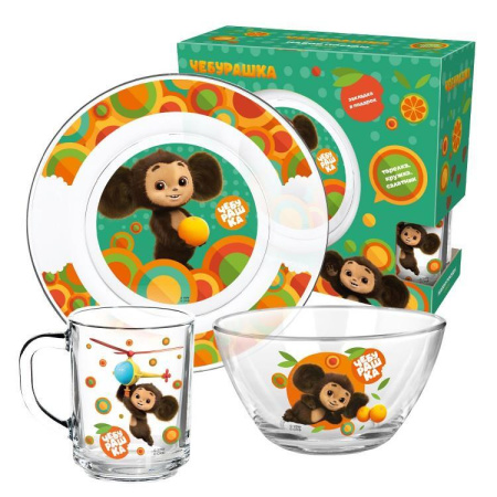 Набор посуды детский Чебурашка 307109