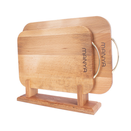 Набор досок разделочных Manya, материал бук 2 шт на подставке 24х35х1,6 см и 21х30х1,6 см.