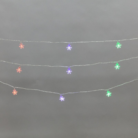 Гирлянда светодиодная Neon Night Снежинки большие 5 м 20 LED 304-024