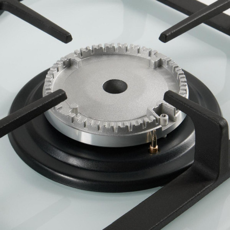 Встраиваемая варочная панель Газовая Oasis P-GWD, 29 см, цвет Белый