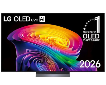  65" (165см) Телевизор LG OLED65C6RLA, SMART- Да, UHD 4K 3840x2160, Цвет Чёрный