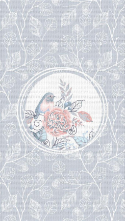 Полотенце Verossa 40/70 Птички серые Вафельное полотно 757411