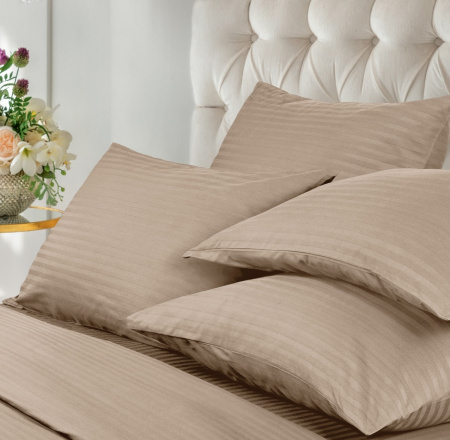 Набор наволочек Verossa Stripe 50/70 2 шт. Bronze Сатин 753265