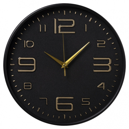 Часы настенные Рубин Классика d-30см чёрный 3015-005