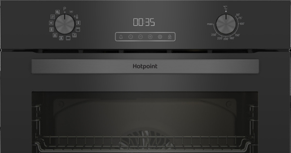 Встраиваемый Электрический духовой шкаф Hotpoint FE9 1231 JS BLG, цвет Чёрный