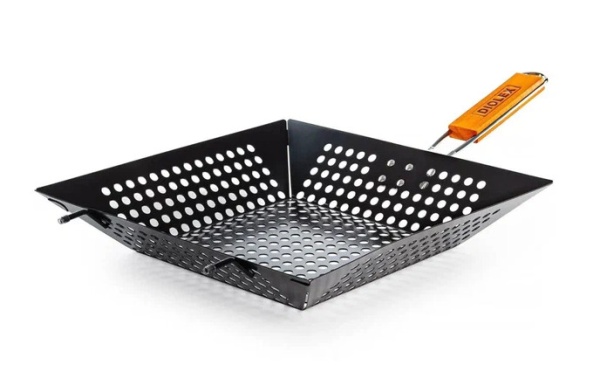 Сковорода-гриль Diolex для барбекю прямоуг. со склад. ручк. 31x31 см DX-P6102-2