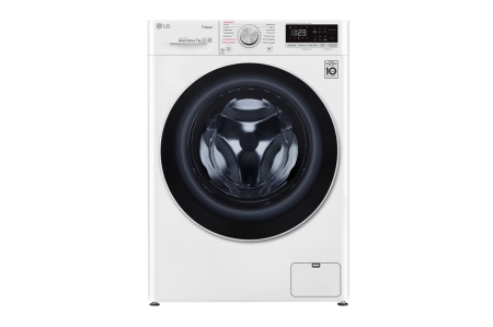 Стиральная машина с фронтальной загрузкой LG F2V5HS0W, Max загрузка - 7кг, Max отжим - 1 200об/мин., цвет Белый