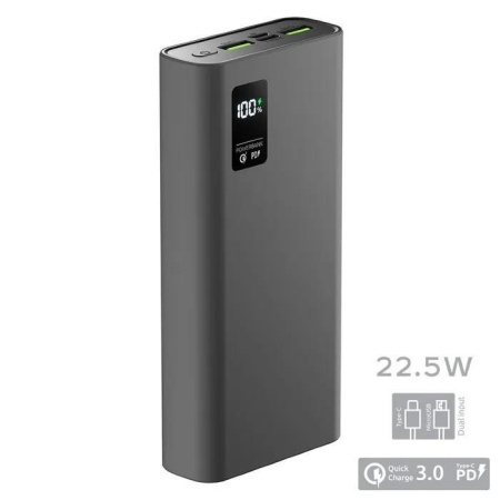 Внешний АКБ OLMIO QR-20 20000mAh 22.5W серый