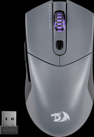 Мышь Redragon St4r Pro RGB Led Беспроводная (WirelessUSB, BT) Black/Grey