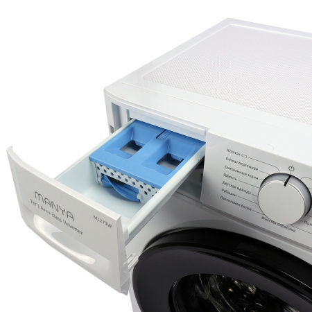 Стиральная машина с фронтальной загрузкой Manya M1273W, Max загрузка - 7кг, Max отжим - 1 200об/мин., цвет Белый