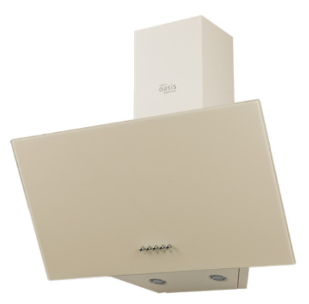Вытяжка наклонная, настенная, Oasis NP-60I, цвет Бежевый, ширина 59,5см.