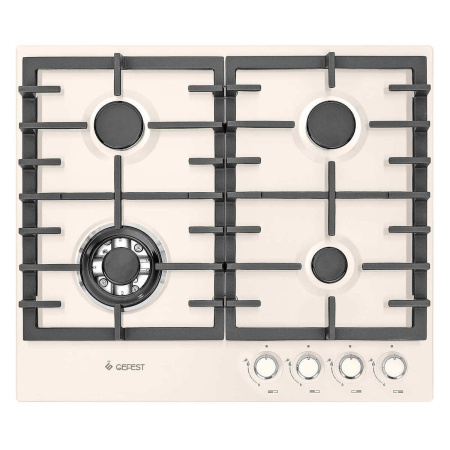Встраиваемая варочная панель Газовая Gefest ПВГ 1214-01 К81, 60 см, цвет Бежевый
