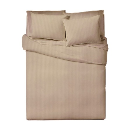 Простыня на резинке Verossa Stripe 180/200/20 Bronze Сатин 753312