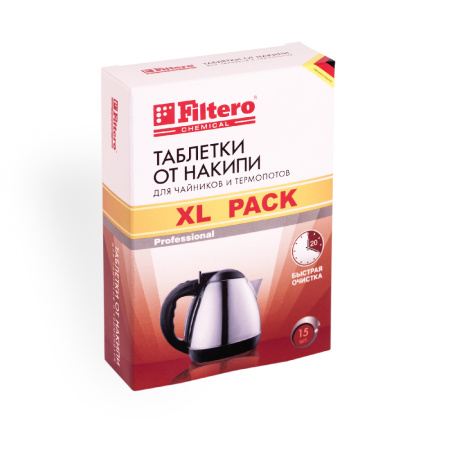 Таблетки от накипи для чайников Filtero XL Pack 15 шт 609