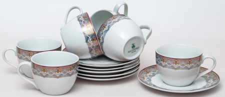 Чайный набор Balsford Бристоль Оливер 12 пр. на 6 пер. 220 мл 106-03029