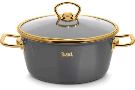 Кастрюля Rashel Grand 4,5 л/24 см графитовый R0824